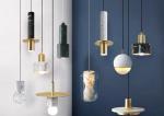 Colorful Home Bedroom Led Pendant Ceiling Lights Cement Suspended Pendant Lamp