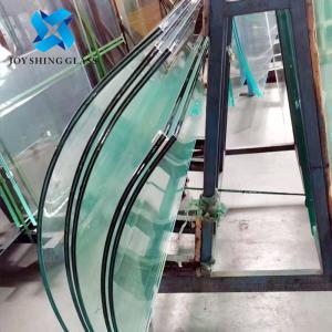 Wholesale Custom 9/16&quot; Thick Curved Tempered Laminated Glass 14.28mm Laminated Glass from china suppliers