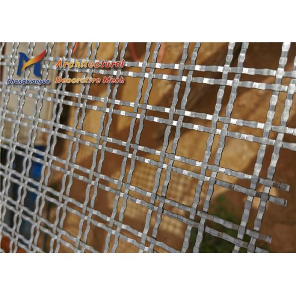 18mm Architectural Woven Wire Mesh Infill Panel Electrolytic Polishing