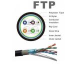 Cat5e FTP PVC Network Cable Double Jackets Waterproof With Solid Bare Copper
