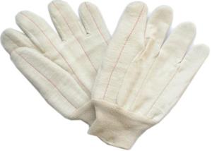 Wholesale Cotton Canvas Heat Protection Gloves gardening product warehouse work Single Layer Design With Knit Wrist Cuff from china suppliers