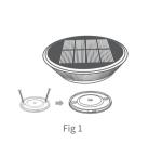 Solar Ground Lights, 8 LED Outdoor Solar Disk Lights, Waterproof In-Ground