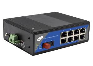 Wholesale 10/100/1000Mbps POE Fiber Switch 0-100km With 1 Fiber Port And 8 POE Ethernet Ports from china suppliers