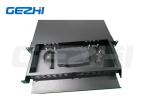 19' 1RU Slide Rail Rack Mount Fiber Optic Patch Panel - 2 Metal FAP