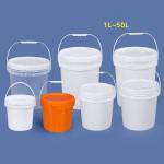 1L Plastic Bucket for Food Packaging Translucent and Certified by ISO9001SGS