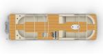 25FT Aluminum Pontoon Boat Party Boat With Motor And Trailer