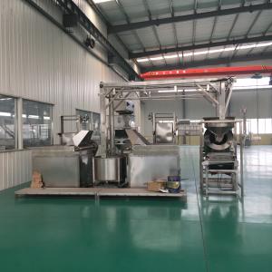 Wholesale Automatic Batch Groundnut Frying Machine , Industrial Nut Frying Line from china suppliers