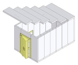 Wholesale Width 3500mm Height 1800mm Residential Safe Rooms For Treasure from china suppliers