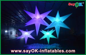 Wholesale White Polyester Cloth Inflatable Led Star Lighting 1.5m / 2m For Party from china suppliers