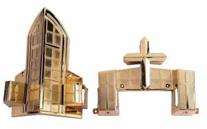 Wholesale Model 15# B Coffin Corner Electronic Plating Funeral Itmes Smooth Surface from china suppliers