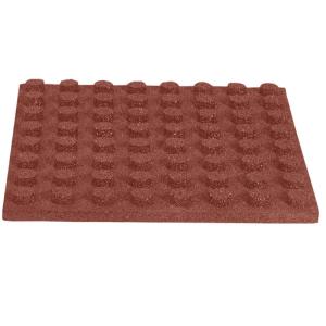 Wholesale Fall Protection Rubber Horse Stall Tiles 50 X 50cm Thickness 4cm With Drainage Channel from china suppliers