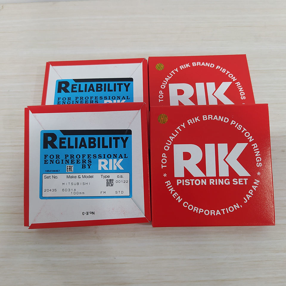 Japan RIK 6D31 4D31 Piston Ring For Mitsubishi Excavator Rebuilt Kit
