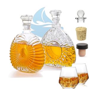 Wholesale Custom Label Crystal Liquor Bottle 500ml 700ml Elegant Design for Branding Purposes from china suppliers