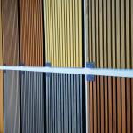Three Side Wood Veneer Slat Wall Acoustic Panel Walnut E0 Grade 21mm Thick