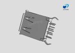USB 3.0MM A TYPE 9PIN FEMALE DIP 180° CURVED FOOT EDGE Gold-Plated BLACK