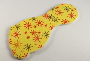 Wholesale Yellow Flower Emery Board Nail File , OEM / ODM fingernail file from china suppliers