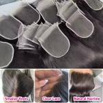 Deep wave 5x5 Customized 20A Natural Hairline Super Thin HD Lace Frontal100%