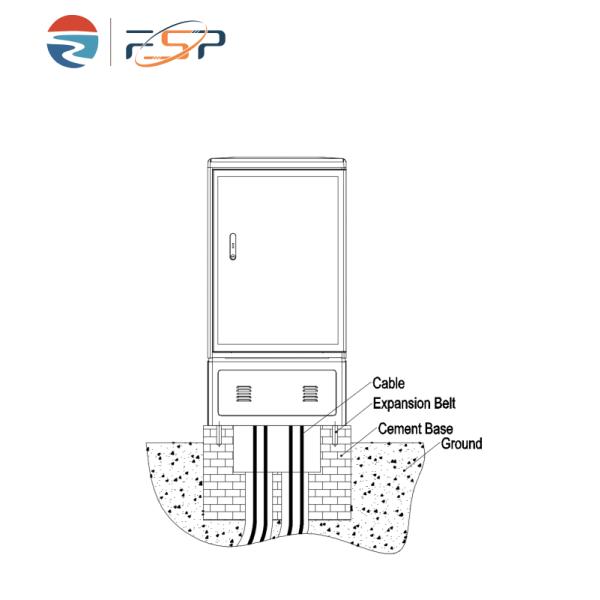 Wired LAN Network Outdoor Fiber Distribution Cabinet with 10 Time and IP65 Protection