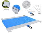Camping Picnic Mat, Beach Blanket 78''×81'' 4-7 Adults Oversized Lightweight