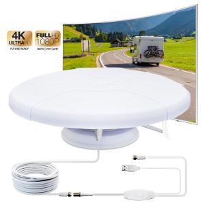 Wholesale Caravans Touring Car Recreational Vehicle Digital TV RV Antenna UFO Style External Motor Home Outdoor UHF 470-860MHZ 2.0 from china suppliers