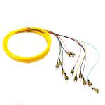 FC UPC OFNR Fiber Optic Pigtail SM 12C Colored Single Mode LSZH
