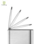 Structure Foot Pedal 28L*2 Stainless Steel Soft Close Square Trash Bin for Waste