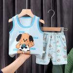 3M-9M Children's Summer Cotton Suit Girls' Shorts Clothes Boys' Sleeveless