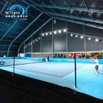 Silver Curved Tent PVC Cover , Sports Marquee Sandwich Panel Wall
