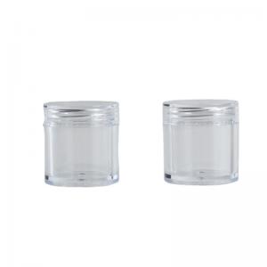 Wholesale 10ml Plastic PS Facial Cream Container Mini Sample Jar for Essential Oil Capacity 10ml from china suppliers