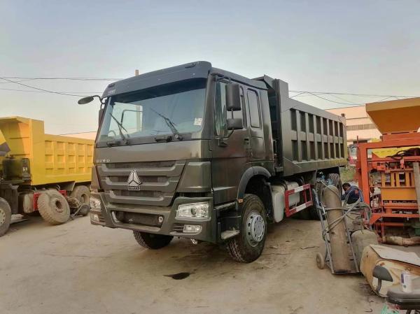 HOWO 6*4 Dump Truck Secondhand 10tires Gray Color Sinotruk 351-450hp 8500*2496