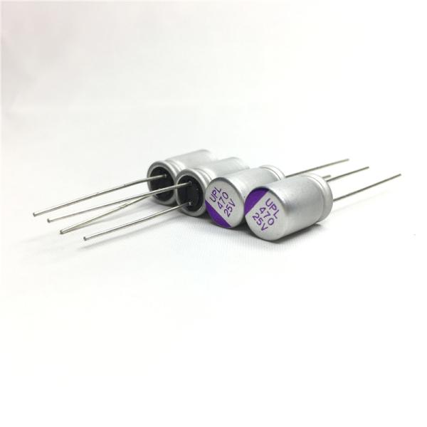 25v470uf Solid Capacitors Correction Circuit Protection Cap UPL1E471M0812 125℃