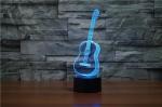 Guitar Rohs 3D Led Illusion Lamp Color Changing Led 3d Illusion Light