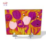 Customized Round Unbreakable Clear 6Mm Square Cheese Glass Cutting Board For