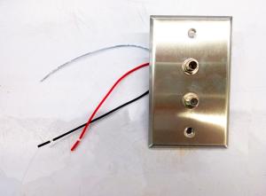 Wholesale Healthcare Stainless wall plate with 1/4&quot; and coax socket from china suppliers
