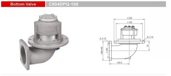 C804dpq-100 Bottom Emergency Shut Valves truck trailer spare parts For Energy