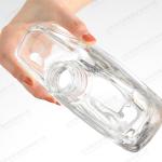 Hot Stamping Unique Shape Glass Liquor Wine Vodka Tequila Bottle with Sealed