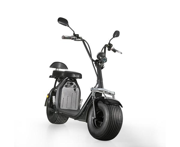EcoRider 60v 12ah 1000W Battery Powered Scooter Brushless Hub Motor 18Inch Fat