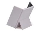 ABS Casing LED Cosmetic Mirror Foldable Tri Folding Makeup Mirror White Color