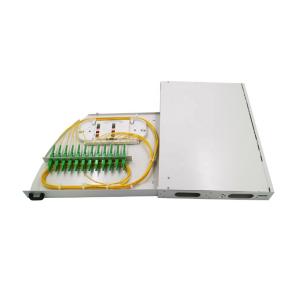 Wholesale 1U E2000 APC Rotary Fiber Optic Patch Panel 12 Ports SC LC from china suppliers