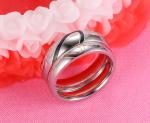 Stainless Steel Wedding ring, Couple Ring with silver color , Simple Design Ring