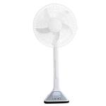 Floor Stand 15W Rechargeable Solar Pedestal Fan 12V 4.5A AC100V