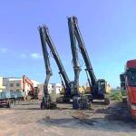 20-85T Excavator Pile Driver Arm Long Boom With Pile Driver Hammer
