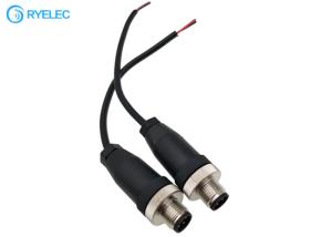 Wholesale M12 4Pin Screw Type Aviation Connector Male Power Cable For Rear View Camera CCTV System from china suppliers
