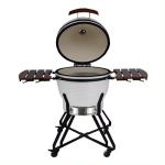 White Glazed 24 Inch Ceramic Grill European And American Style Outdoor Pizza