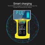 Motorcycle 12V 6A Fully Intelligent Pulse Repair Charger LCD Display For