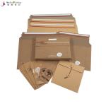A5 Envelope Printing Services Rigid Kraft Cardboard Mailers Envelopes With Self