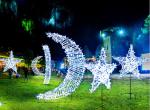 Outdoor LED Star Moon Modeling Lamp Lawn Lighting Festive Atmosphere Lighting