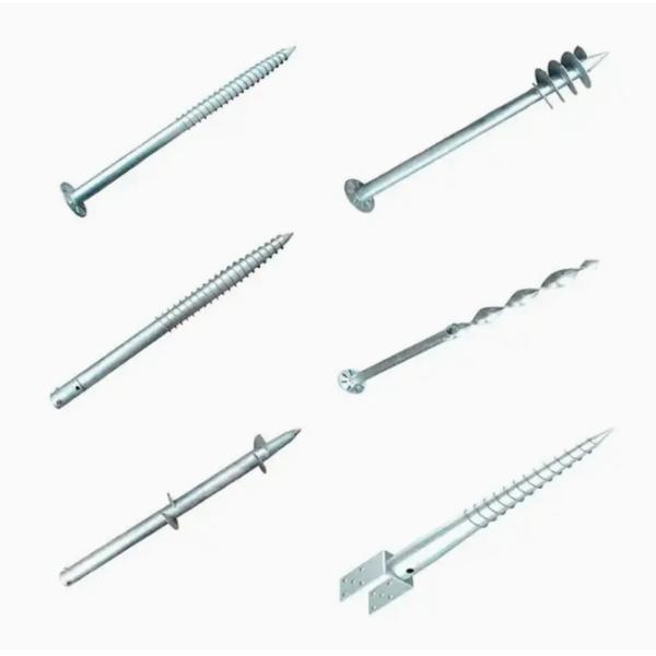 Screw Helical Ground Screws For Foundation Solar Support Spiral Galvanised