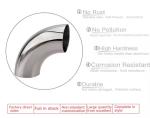 Metal Fitting 90 Degree Black Paint Seamless Stainless Steel Elbow Butt