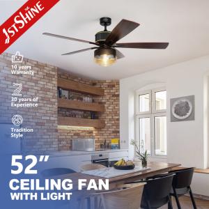 Wholesale Downrod Mount Remote Control Cage Ceiling Fan 20in With Light from china suppliers